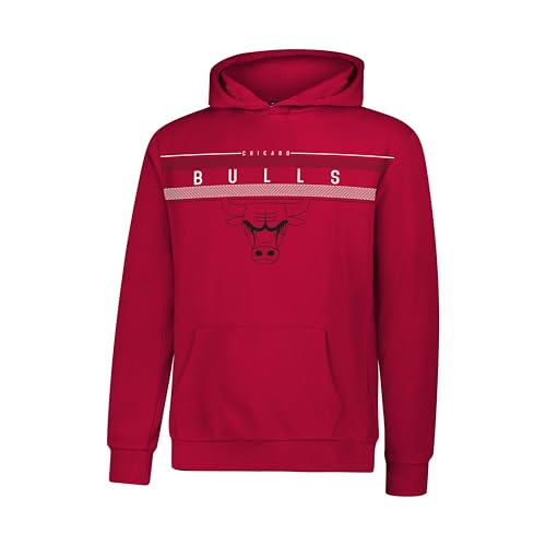 Ultra Game Boys' Fleece Hoodie Pullover Sweatshirt,Chicago Bulls,Team Color,10-12