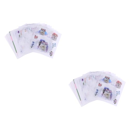 Stickers chiens imperméables et repositionnables pour loisirs créatifs et papeterie