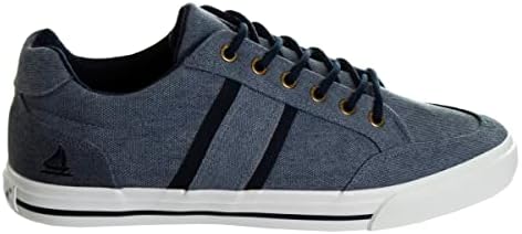 Josmo Men Sail Canvas Low Top Modern Casual Formal Fashion Sneakers (Adult), Blue Navy, 10.5 | Image 1