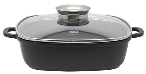 ELO Servierpfanne Eckig Alucast 28 cm, Aluguss - Induktion, Antihaft