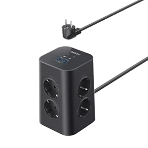 Tour de Charge Multiprise Anker 12-en-1 avec Recharge USB-C 20W