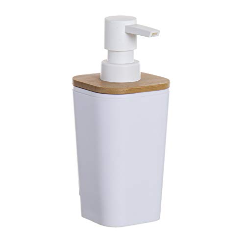 DCASA Dispensadores para baño Alfombrillas Accesorios para bañera Decoración del hogar Unisex Adulto, Marrón (Blanco bambú), única