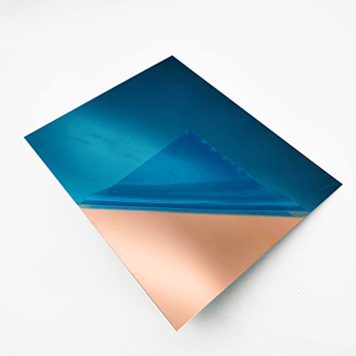 2PCS Copper Sheet, 8" X 12", 24 Gauge (0.02inch Thick), Double-Sided