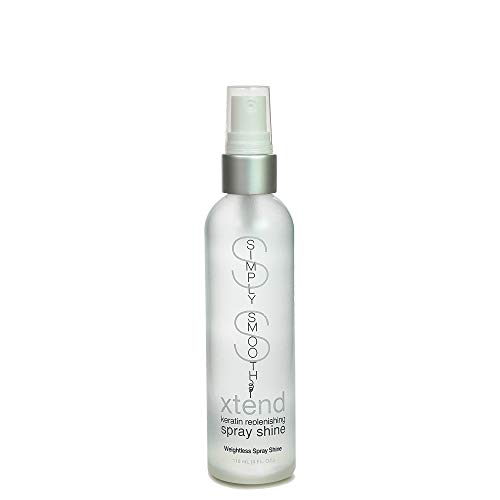 Simply Smooth Spray Shine Weightless Finishing Spray For Brilliant Shine Enhance Color & Highlights Eliminate Frizz, Control Humidity, Provide Heat Protection & Create Soft & Smooth Hair 4 Oz. #TOP18
