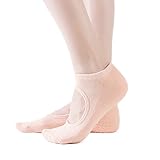 El diseño de rizo grueso en la parte inferior del pie reduce la amortiguación entre la parte inferior del pie y el suelo, proporcionando protección para ejercicios de yoga y evitando la fricción.