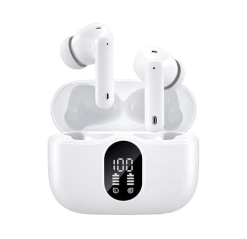Wireless earbuds, A90 Pro True Wireless Earphones, Digital Display Charging Case, white