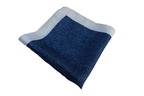 Costume carré Hugo Boss homme bleu et ivoire 100 % soie 50286994
