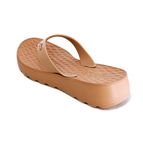 Tamanco Anabela Dijean Feminino Anatômico 282/058 - Nude - 38