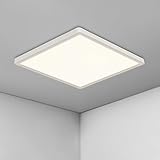 【INSTALLAZIONE FACILE E MANUTENZIONE MINIMA】– Sistema di fissaggio rapido con base di montaggio inclusa; alimentazione diretta 230 V senza trasformatore, grado di protezione IP40. Dimensioni della plafoniera: diametro plafoniera 400mm, Spessore 25mm. Diametro base di fissaggio 22.5 mm.