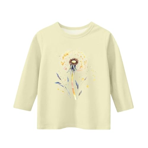 Kids Shirt 3/4 Sleeve Solid Blouses for Girls Round Neck Summer Tops Trendy Toddler Loose Fit Breathable Casual Tees2