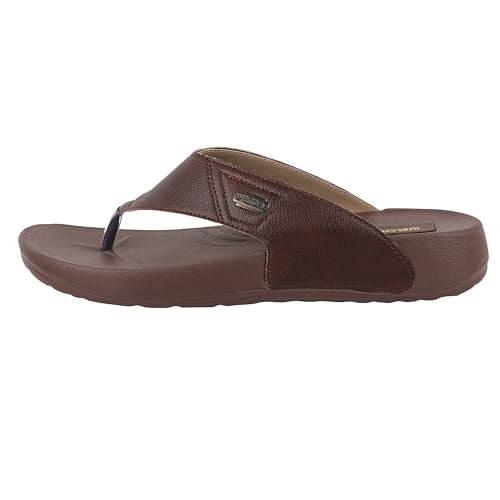 Image of WELCOME Soft Men's Slippers with Cushion FootBed for Adult | Comfortable & Light Weight | Stylish & Anti-Skid | Waterproof & Regular Flip Flops for Gents /Boys