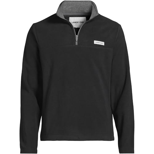 Image of Lands' End Men's Anyweather Fleece Quarter Zip Pullover