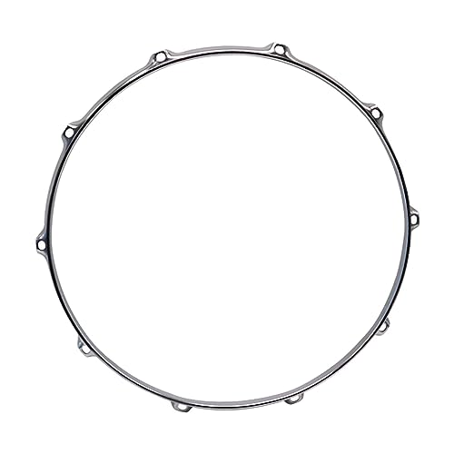 Rim Batter Hoop 8 Hole Drum, Rim Musical Accessory, Percussion Instrument Parts, 14inch 8 Holes Hoop Drum Hoop for Instrument, Home Decor Office, Upper Circle