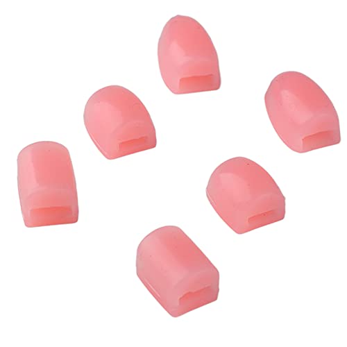 Saxophone Key Risers Set of 6 with Silicone Comfort Thumb Pads for Improved Playing Experience and Fatigue Reduction (Pink)