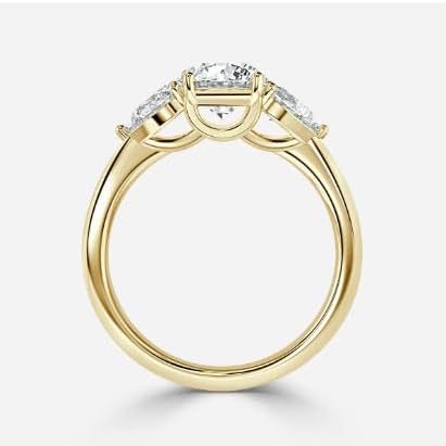 10K 14K 18K Gold Moissanite Engagement Rings.oval cut.Wedding Rings set for Women Engagement Ring,Wedding Bands for Women Jewelry
