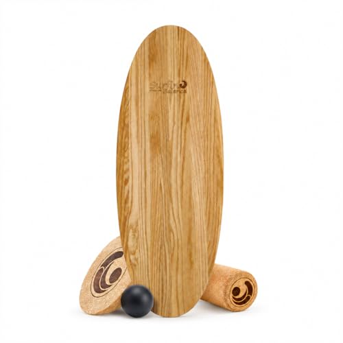 Balance Board [im Set mit App] Waveboard Wobble Board - Wackelbrett Balanceboards - Surf-Trainer Erwachsene & Jugendliche - Gleichgewichtstrainer Balance Board Kinder - Studio-Line