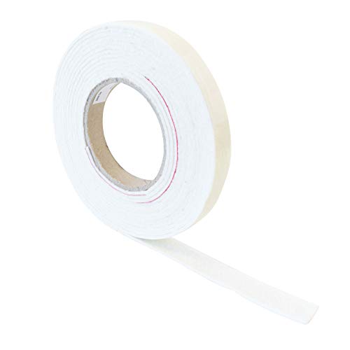 haggiy Filzband selbstklebend – Filzstreifen Rolle aus weißem Filz, 1.0 mm stark, 18 mm Breite, 5 m Länge – ideal als Möbelgleiter & Kratzschutz, Selbstklebende Multifunktionsrolle
