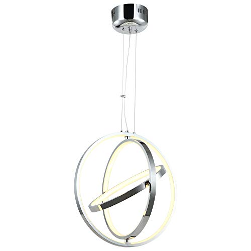 HT Modern Ring Led Chandelier Adjustable Hanging Light Three Ring Collection Contemporary Ceiling Pendant Light H47 X L32 x W32