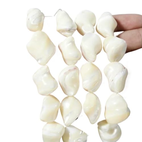 Cuentas de concha madre blanca de corazón para crear pulseras personalizadas este verano