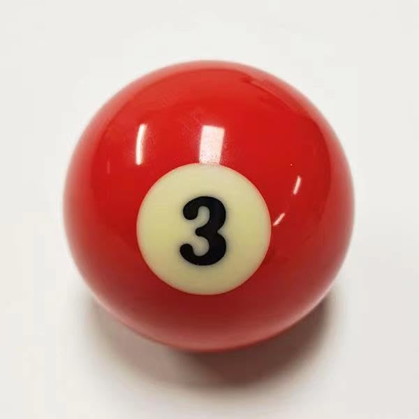 Bola de billar de repuesto reglamentaria de 2-1/4 pulgadas para 15 bolas de objeto
