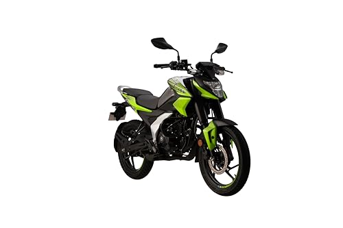 Image of Bajaj Pulsar N 125 Led Disc Bt Motorcycle /Motorbike - Pewter Grey Citrus Rush - Ex-Showroom