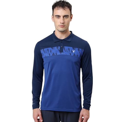 Image of TECHNOSPORT Men's 100% Polyester Slim Fit T-Shirt - (P710 P ) Pack of 1