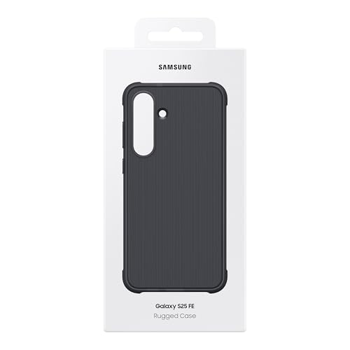 Image of SAMSUNG Galaxy S25 FE Rugged Phone Case, Tough Durable Design, Military-Grade Protection, Scratch Resistant Silicone, Slim Comfortable Design, US Version, Black