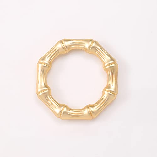Xiyao Napkin Rings Set Of 6 Metal Napkin Rings Holder Fall Napkin Rings For Dinner Wedding Holiday Christmas Thanksgiving,Party Banquet Buffet Table Setting Decor(Bamboo Joint ) #TOP5