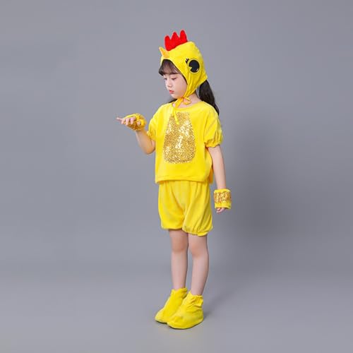 Costume de poussin pour enfant : combinaison de Pâques imprimé œuf