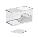 Sinyuyong Acuario for tortugas de agua dulce con plataforma for tomar el sol, drenaje inferior integrado y diseño panorámico de alta transparencia.(S)
