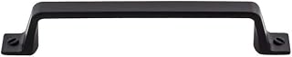 Top_Knobs Channing Pull Color Flat Black 5 1/16” Length Barrington Coll Contemporary Transitional Bar Handle Kitchen Bath Cabinet Hardware Dresser Bathroom Metal Handle Interior Home