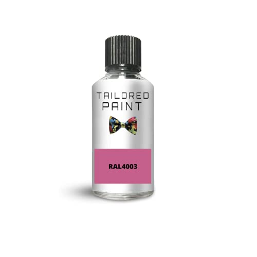 RAL4003 Heather Violet Gloss Touch Up Paint with Brush Direct Gloss Paint for Wood, Metal, Plastic, PVC, UPVC, Fascia Soffit Furniture Boards - Indoor & Outdoor