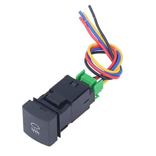 Dimljusströmställare IP67 Skydd Kabelkabel LED Bakgrund Indikering Tryckströmbrytare ABS för Camry Replacement TS-10