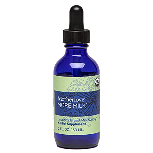 Motherlove More Milk (2oz) Fenugreek-Free Herbal Lactation Supplementâ€”Enhances Breast Milk Supply for Breastfeeding Momsâ€”Vegan, Non-GMO, Organic Herbs, Kosherâ€”Concentrated Liquid Extract