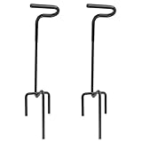 Ground Blind Bow Holder, Portable Bow Holder, Versatile and Durable Archers Ground Bow Stake for Ground Hunting and Target Practice Compound Bow Accessories 2-Pack