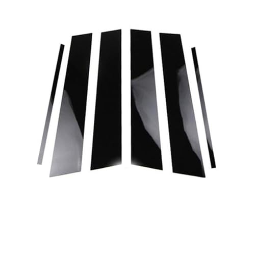 Postes B de fibra de carbono para Alfa Romeo Giulia 2017-2020, embellecedores negros, 6 piezas