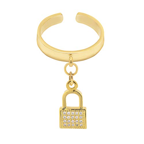 Image of Spinningdaisy Dangling Mighty Tiny Charm Adjustable Ring