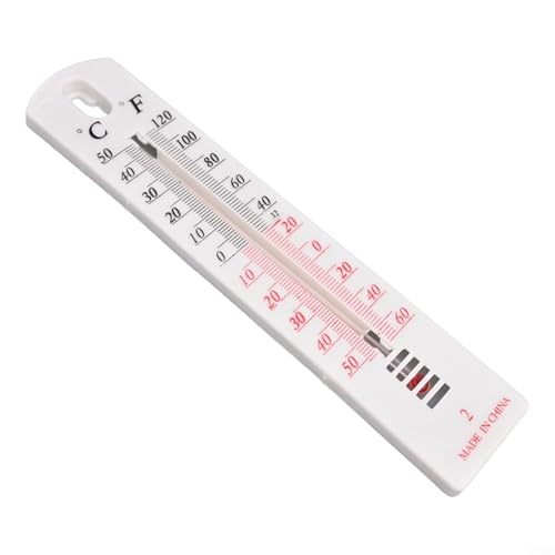 Lot de 2 thermomètres muraux résistants aux intempéries, pour intérieur et extérieur, jauge avec échelle Celsius et Fahrenheit, pour maison, bureau, jardin, serre, véranda