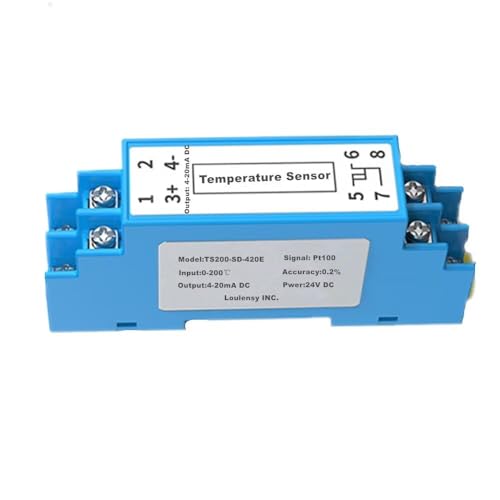 Temperature Transducer Transmitter Sensor Transformer PT 100 Output 0-5V DC Input -50? to +50? Degree Centigrade