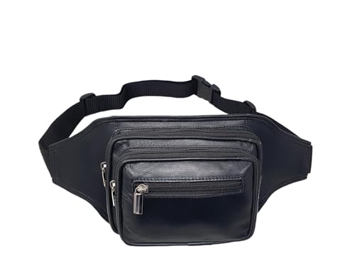 Sac de bourre en cuir véritable StarHide à poches zippées et ceinture ajustable pour voyage