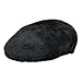 Kangol Furgora 504 Fuzzy Flat Cap for Women and Men, XL, Black