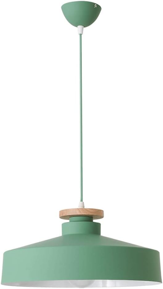 Chandelier industriel E27 suspension vintage en métal coloré pour plafond