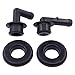 MOTOKU Crankcase Vent Tube Breather Hose and PCV CCV Vent Valve Elbows Grommet Kit for Jeep Grand Cherokee Wrangler 1997-2004