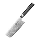 MITSUMOTO SAKARI 16 cm Japanisches Nakiri Damast Küchenmesser