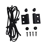 AsrMyjcx Elastisches Schrankhängeseil mit Montagezubehör Regalspannseil Aufbewahrungsseil für Wohnmobil Anti Rutsch Gurt für Boot Und Yacht für Camping, Schwarz