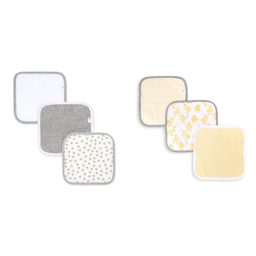 Image of Burt's Bees Baby Washcloths, Absorbent Knit Terry, Super Soft 100% Organic Cotton Bundle