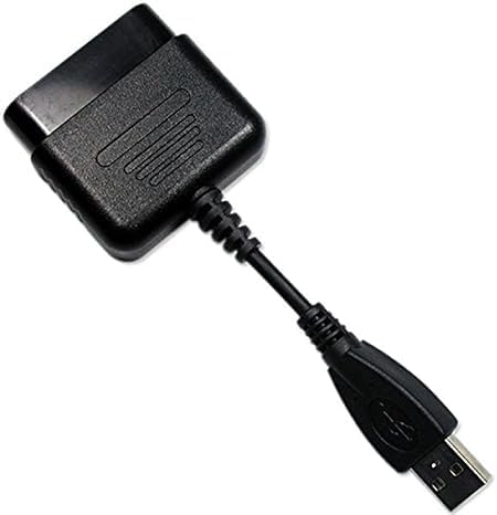 CRMTECK Compatible with PS2 to Compatible with PS3 / PC Controller Converter Cable Cord USB Adapter Compatible with Compatible with PS3 PC