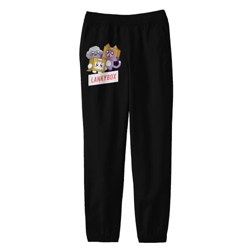 Bioworld LankyBox Characters LankyBox Youth Black Jogger Pants