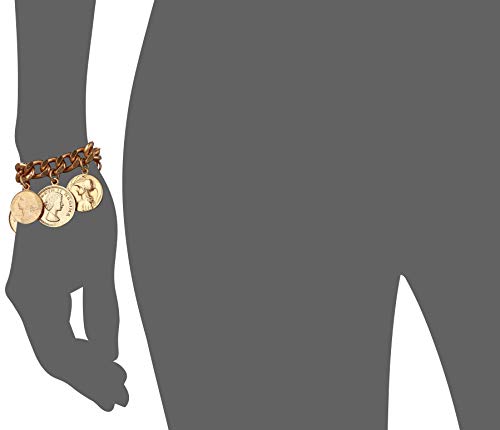 Ben-Amun Moroccan Coin Bracelet, 24K Gold Plated, Vintage Fashion Jewelry for Women, Hand Made in New York, USA, One Size3