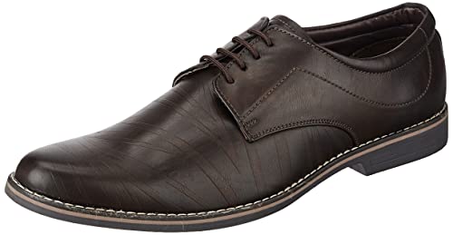 Image of Centrino Men Formal Shoes |Elegant Lace Up Derby for Business & Casual Wear | Premium Craftsmanship for a Stylish & Sophisticated Look | Cushioned Insole for All-Day Comfort & Support